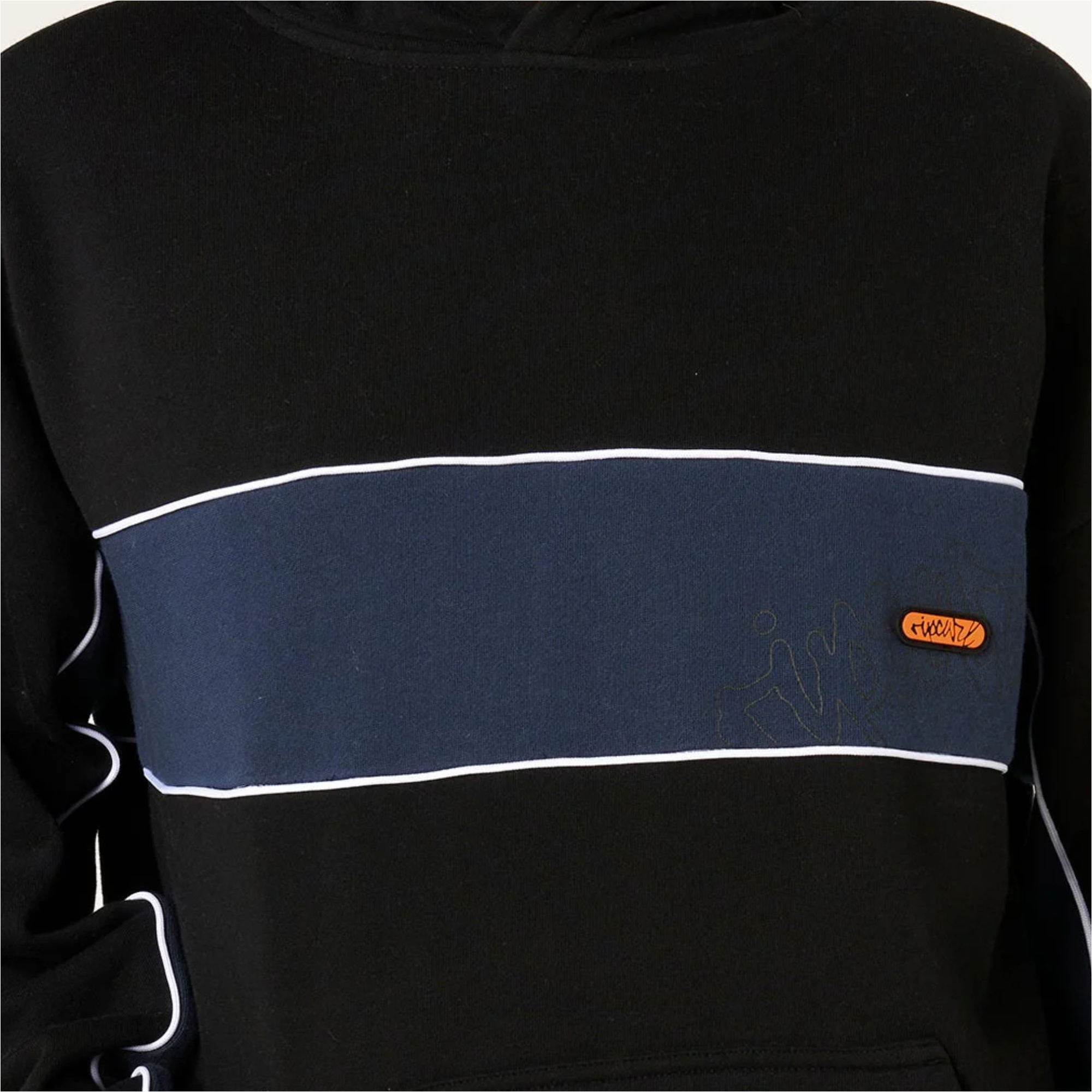2026 Rip Curl Mens Panel Beater Hoodie 0BIMFL - Black